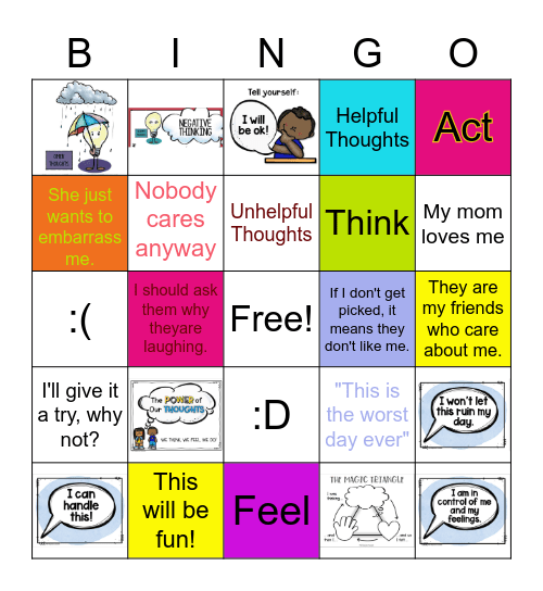 Power of Thoughts Bingo Card