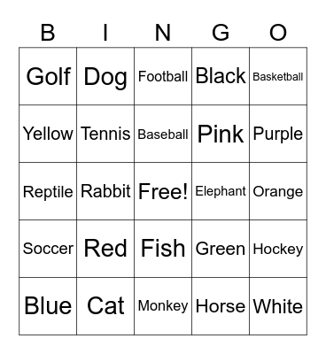 Legendary Conversation Bingo Card