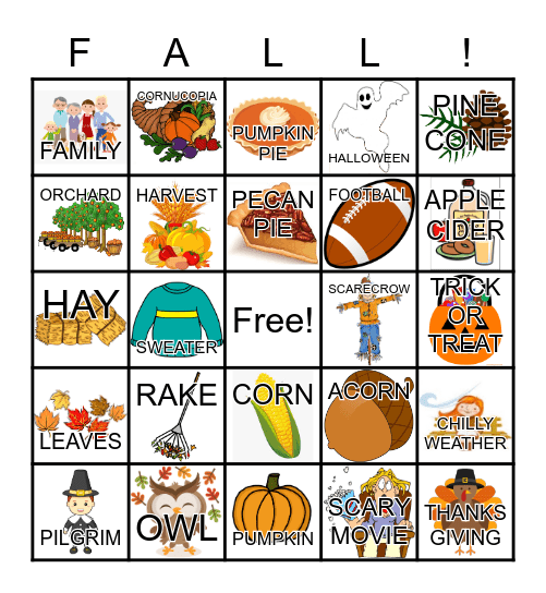 FALL BINGO Card