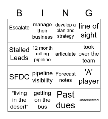 BINGO Card