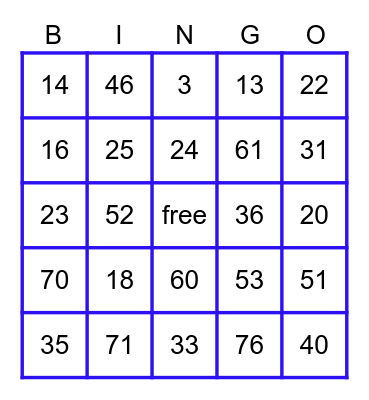 Happy Day Bingo Card