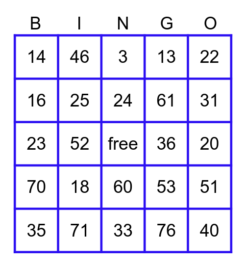 Happy Day Bingo Card