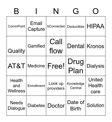 United Bingo Card