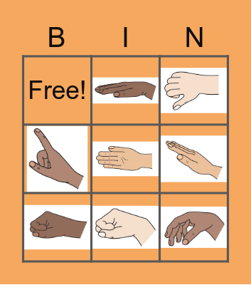Kodaly Hand Signs Bingo Card