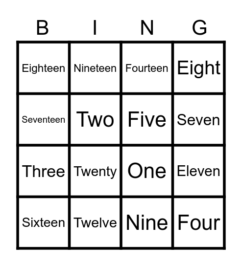 Alice Bingo Card