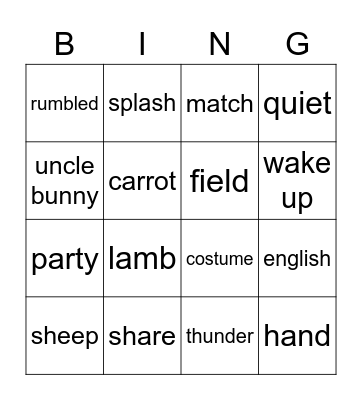 Bingo Card