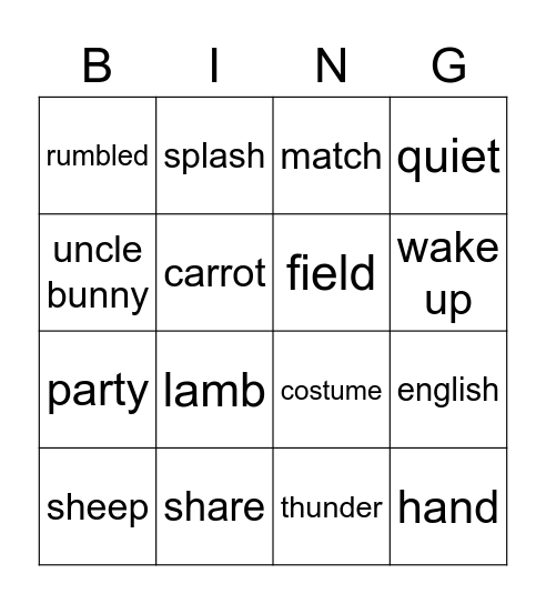 Bingo Card