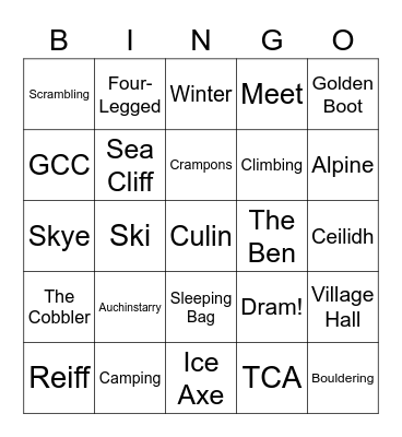 GUMC Cheese and Wine Bingo Card