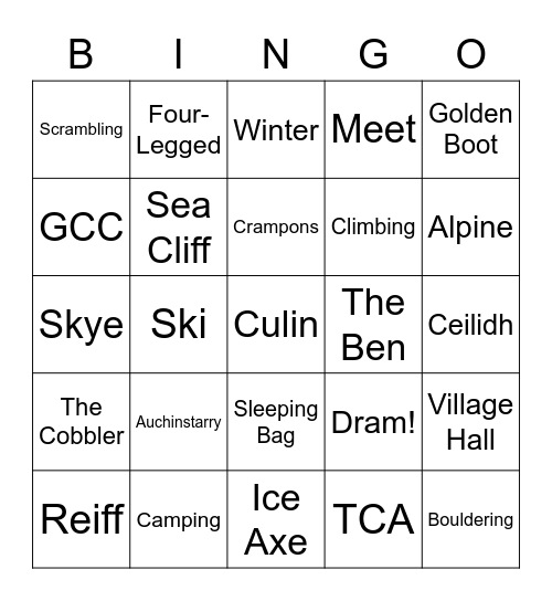 GUMC Cheese and Wine Bingo Card