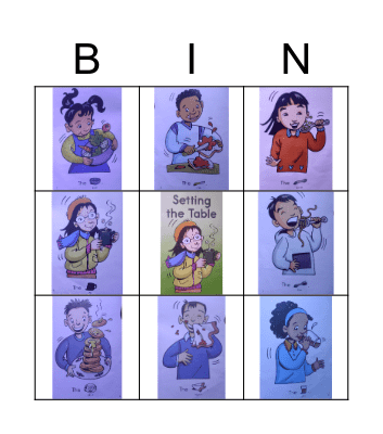 Setting The Table Bingo Card