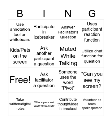 Setting Goals that WIN Bingo Card