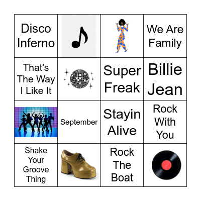 STM Disco Bingo! Bingo Card