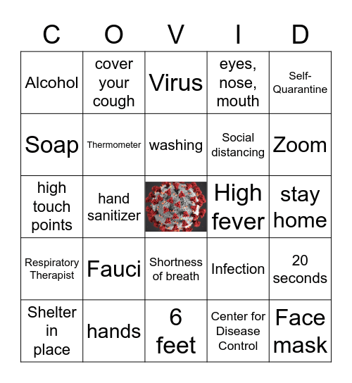 COVID Bingo Card