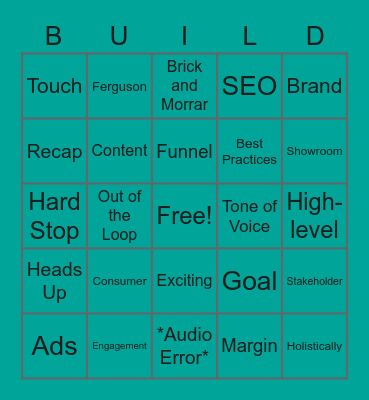 Build Bingo Card