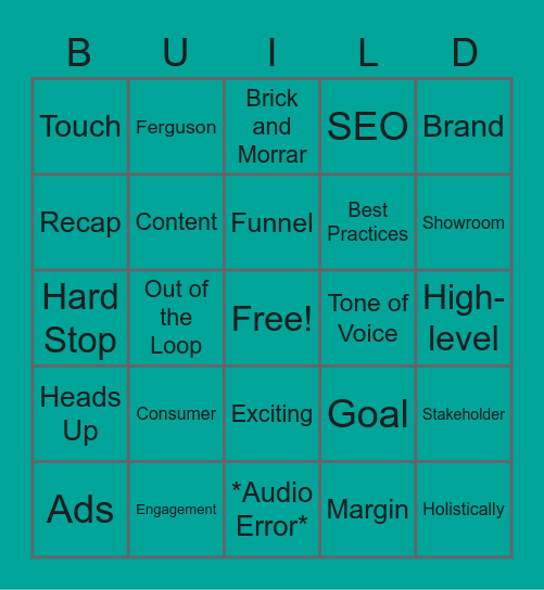 Build Bingo Card