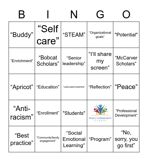 Retreat Bingo Card