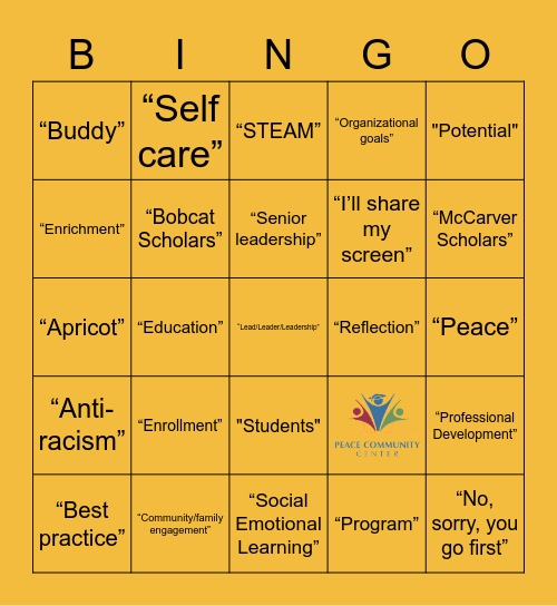 Retreat Bingo Card