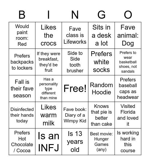 Life Works Bingo Card