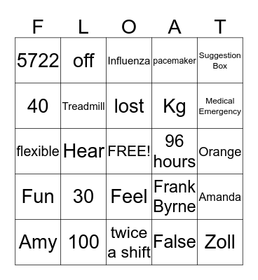 December Staff Meeting 2012 Bingo Card