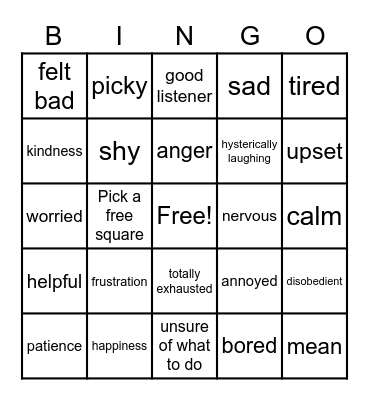 I Remember When Bingo Card