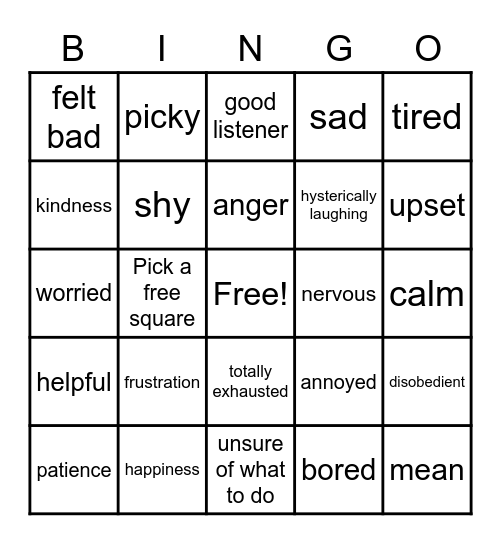 I Remember When Bingo Card