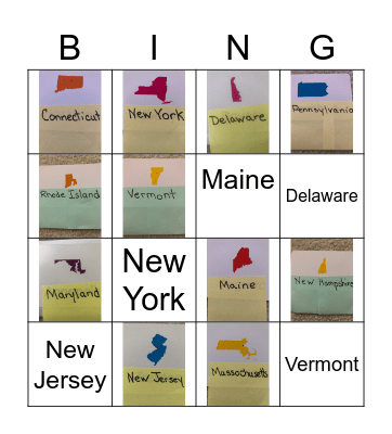 Northern States Bingo Card