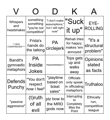 Feelings BINGO Card