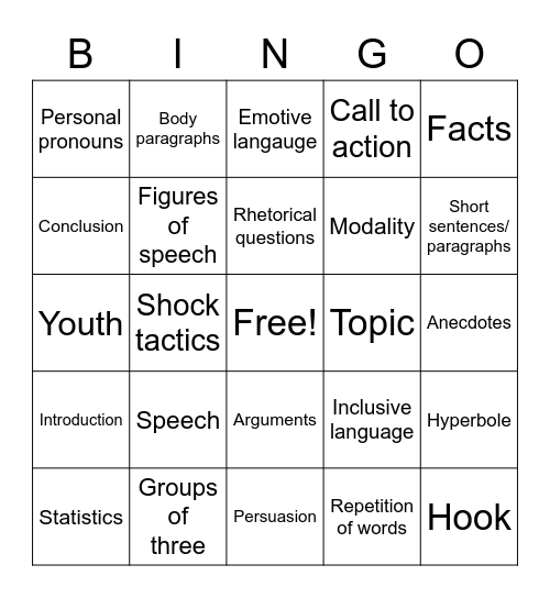 Bingo Card
