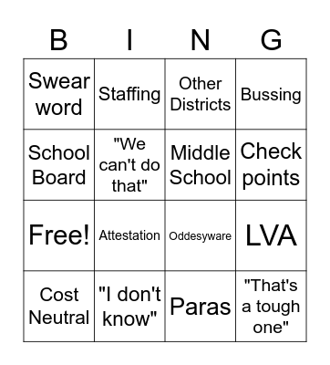 HYBRID BING Bingo Card
