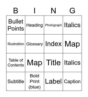 Social Studies Bingo Card