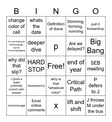 RHYTHM NATION Bingo Card