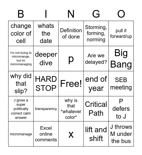 RHYTHM NATION Bingo Card