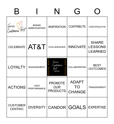 CSW 2020 - 25 Square Bingo Card