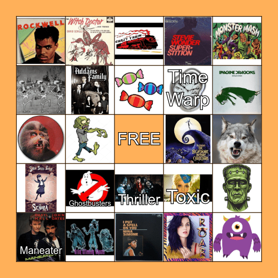 Halloween Bingo Card