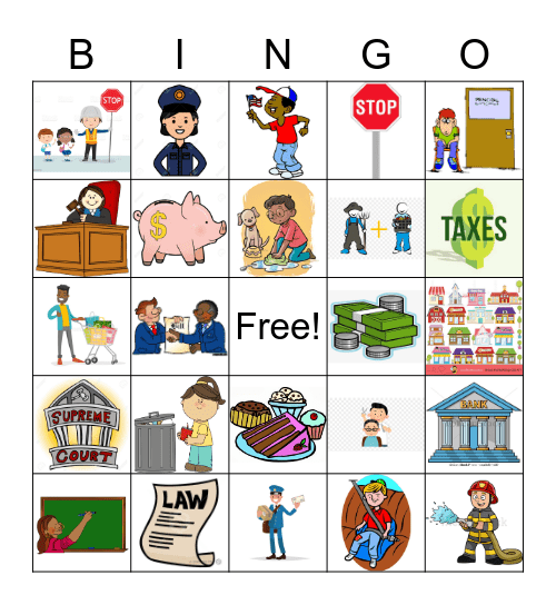 Social Studies Bingo Card