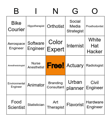 Career BINGO Card