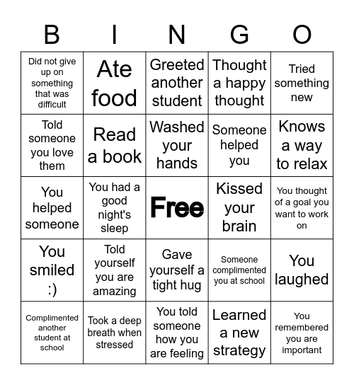 You are Important Bingo Card