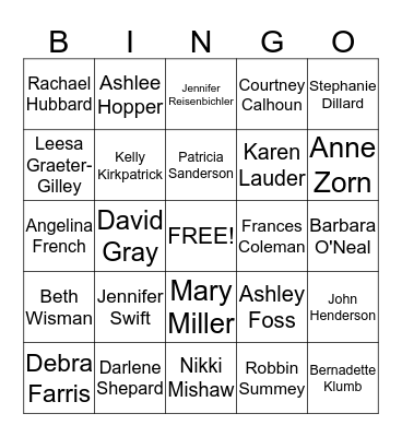 VIP BINGO Card