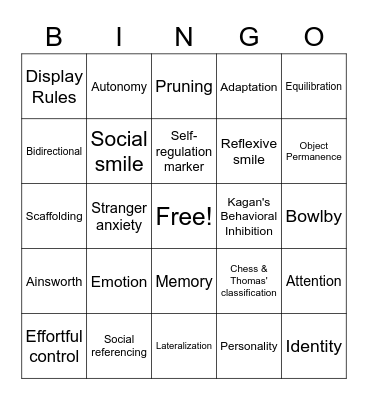 HDFS 1500 9.24.20 Bingo Card