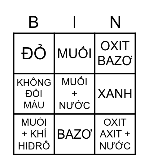 OXIT - AXIT Bingo Card