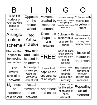 CHICKEN WING  Bingo Card