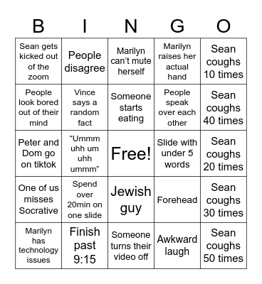 FILM Bingo Card