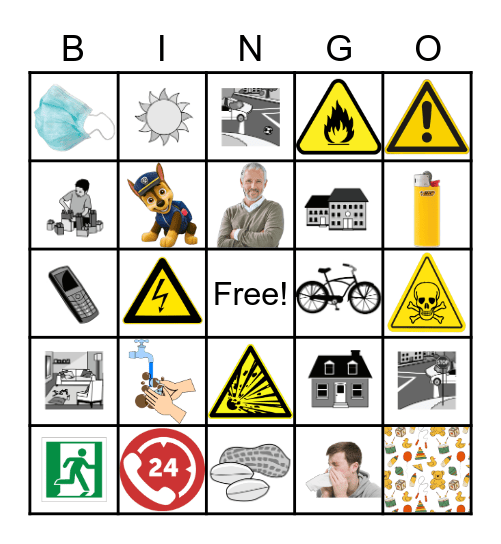 Safety Bingo Card