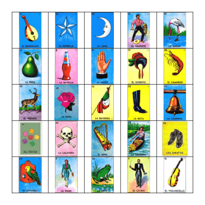 LOTERIA Bingo Card