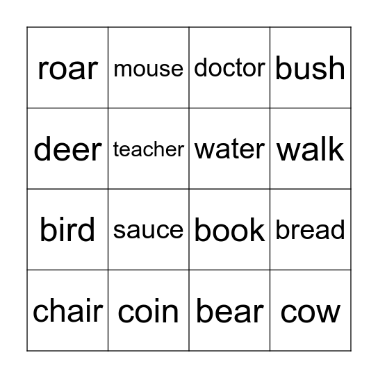 AK5 Bingo Card