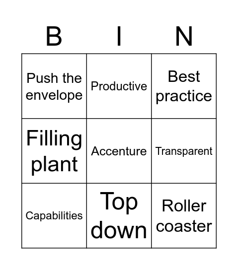 Boost Bingo Card