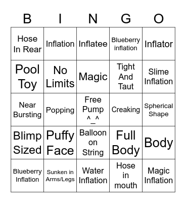 Inflation Bingo Card