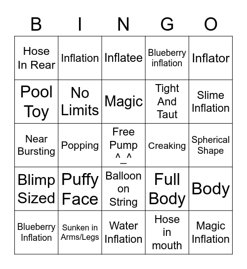Inflation Bingo Card