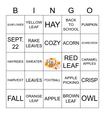 FALL BINGO Card