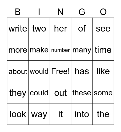 10:30-11:00 9/25/2020 Bingo Card